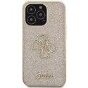 Guess GUHCP13XHG4SGD iPhone 13 Pro Max 6.7" złoty/gold hardcase Glitter Script Big 4G