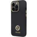 Guess GUHCP13LM4DGPK iPhone 13 Pro / 13 6.1" czarny/black hardcase Silicone Logo Strass 4G