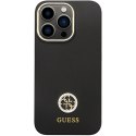 Guess GUHCP13LM4DGPK iPhone 13 Pro / 13 6.1" czarny/black hardcase Silicone Logo Strass 4G