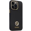 Guess GUHCP13LM4DGPK iPhone 13 Pro / 13 6.1" czarny/black hardcase Silicone Logo Strass 4G