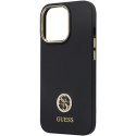 Guess GUHCP13LM4DGPK iPhone 13 Pro / 13 6.1" czarny/black hardcase Silicone Logo Strass 4G