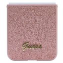 Guess GUHCZF5HGGSHP F731 Z Flip5 różowy/pink hardcase Glitter Script