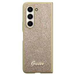 Guess GUHCZFD5HGGSHD F946 Z Fold5 złoty/gold hardcase Glitter Script