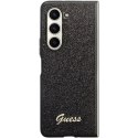 Guess GUHCZFD5HGGSHK F946 Z Fold5 czarny/black hardcase Glitter Script