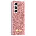 Guess GUHCZFD5HGGSHP F946 Z Fold5 różowy/pink hardcase Glitter Script