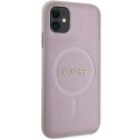 Guess GUHMN61PSAHMCP iPhone 11 / Xr 6.1" różowy/pink hardcase Saffiano MagSafe