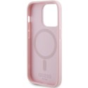 Guess GUHMP13XPSAHMCP iPhone 13 Pro Max 6,7" różowy/pink hardcase Saffiano MagSafe