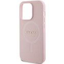 Guess GUHMP13LPSAHMCP iPhone 13 Pro / 13 6,1" różowy/pink hardcase Saffiano MagSafe