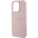 Guess GUHMP14XPSAHMCP iPhone 14 Pro Max 6,7" różowy/pink hardcase Saffiano MagSafe