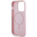 Guess GUHMP14XPSAHMCP iPhone 14 Pro Max 6,7" różowy/pink hardcase Saffiano MagSafe