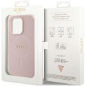 Guess GUHMP14XPSAHMCP iPhone 14 Pro Max 6,7" różowy/pink hardcase Saffiano MagSafe