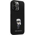 Karl Lagerfeld KLHCP13XSMHKNPK iPhone 13 Pro Max 6,7" czarny/black Silicone Ikonik Metal Pin