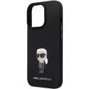 Karl Lagerfeld KLHCP13XSMHKNPK iPhone 13 Pro Max 6,7" czarny/black Silicone Ikonik Metal Pin