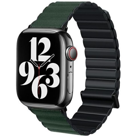 Beline pasek Apple Watch Magnetic Pro 38/40/41mm czarno/zielony black/green box