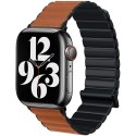 Beline pasek Apple Watch Magnetic Pro 42/44/45/49mm czarno/brązowy black/brown box