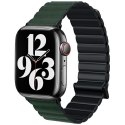 Beline pasek Apple Watch Magnetic Pro 42/44/45/49mm czarno/zielony black/green box