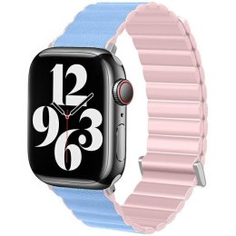 Beline pasek Apple Watch Magnetic Pro 42/44/45/49mm różowo/błękitny pink/sierra box