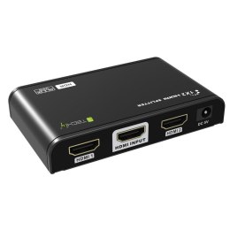 Rozdzielacz / Splitter Techly HDMI 2.0 1x2 4K*60Hz HDR EDID