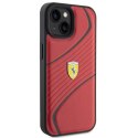 Ferrari FEHCP15SPTWR iPhone 15 6.1" czerwony/red hardcase Twist Metal Logo