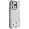 Guess GUHCP15LPSFDGSS iPhone 15 Pro 6.1" srebrny/silver hardcase Sequin Script Metal