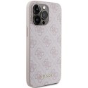 Guess GUHCP15XG4GFPI iPhone 15 Pro Max 6.7" różowy/pink hard case 4G Metal Gold Logo