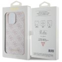 Guess GUHCP15XG4GFPI iPhone 15 Pro Max 6.7" różowy/pink hard case 4G Metal Gold Logo