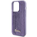 Guess GUHCP15LPSFDGSU iPhone 15 Pro 6.1" fioletowy/purple hardcase Sequin Script Metal