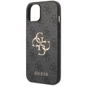 Guess GUHCP15M4GMGGR iPhone 15 Plus 6.7" szary/grey hardcase 4G Big Metal Logo