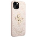 Guess GUHCP15S4GMGPI iPhone 15 6.1" różowy/pink hardcase 4G Big Metal Logo