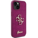 Guess GUHCP15SHG4SGU iPhone 15 6.1" fioletowy/purple hardcase Glitter Script Big 4G