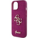 Guess GUHCP15SHG4SGU iPhone 15 6.1" fioletowy/purple hardcase Glitter Script Big 4G