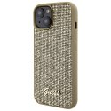 Guess GUHCP15SPMSDGSD iPhone 15 6.1" złoty/gold hardcase Disco Metal Script