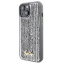 Guess GUHCP15SPSFDGSS iPhone 15 6.1" srebrny/silver hardcase Sequin Script Metal