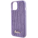 Guess GUHCP15SPSFDGSU iPhone 15 6.1" fioletowy/purple hardcase Sequin Script Metal