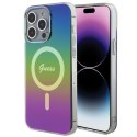 Guess GUHMP15LHITSK iPhone 15 Pro 6.1" wielokolorowy/rainbow hardcase IML Iridescent MagSafe