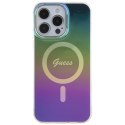 Guess GUHMP15LHITSK iPhone 15 Pro 6.1" wielokolorowy/rainbow hardcase IML Iridescent MagSafe