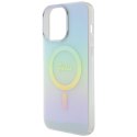 Guess GUHMP15LHITSQ iPhone 15 Pro 6.1" turkusowy/turquoise hardcase IML Iridescent MagSafe