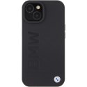 BMW BMHMP15MSLLBK iPhone 15 Plus 6.7" czarny/black MagSafe Leather Hot Stamp