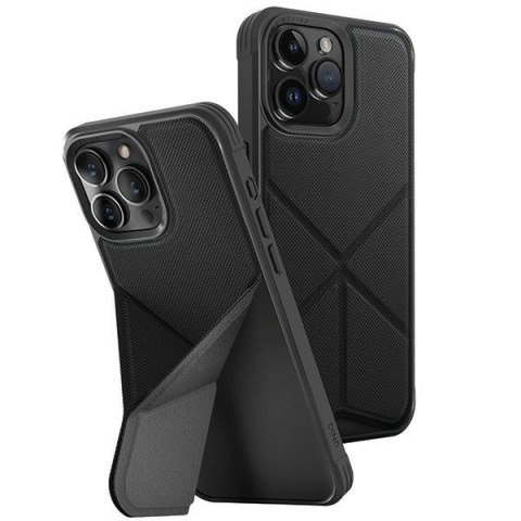 UNIQ etui Transforma iPhone 15 Pro Max 6.7" Magclick Charging czarny/ebony black