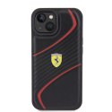 Ferrari FEHCP15SPTWK iPhone 15 6.1" czarny/black hardcase Twist Metal Logo