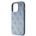 Guess GUHCP14XP4TDSCPB iPhone 14 Pro Max 6.7" niebieski/blue hardcase Crossbody 4G Metal Logo