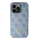 Guess GUHCP14LP4TDSCPB iPhone 14 Pro 6.1" niebieski/blue hardcase Crossbody 4G Metal Logo