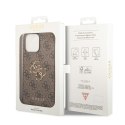 Guess GUHCP15L4GMGBR iPhone 15 Pro 6.1" brązowy/brown hardcase 4G Big Metal Logo