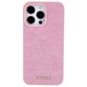 Guess GUHCP15XP4EPMP iPhone 15 Pro Max 6.7" różowy/pink hardcase Leather 4G Stamped