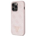 Guess GUHCP15XP4TDSCPP iPhone 15 Pro Max 6.7" różowy/pink hardcase Crossbody 4G Metal Logo