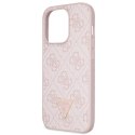 Guess GUHCP15XP4TDSCPP iPhone 15 Pro Max 6.7" różowy/pink hardcase Crossbody 4G Metal Logo