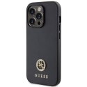 Guess GUHCP15LPS4DGPK iPhone 15 Pro 6.1" czarny/black hardcase Strass Metal Logo