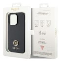 Guess GUHCP15LPS4DGPK iPhone 15 Pro 6.1" czarny/black hardcase Strass Metal Logo