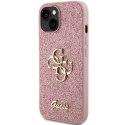 Guess GUHCP15MHG4SGP iPhone 15 Plus 6.7" różowy/pink hardcase Glitter Script Big 4G