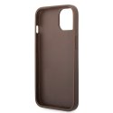 Guess GUHCP15S4GMGBR iPhone 15 6.1" brązowy/brown hardcase 4G Big Metal Logo